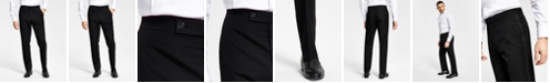 Alfani Men's Classic-Fit Stretch Black Tuxedo Pants, Created for Macy's  